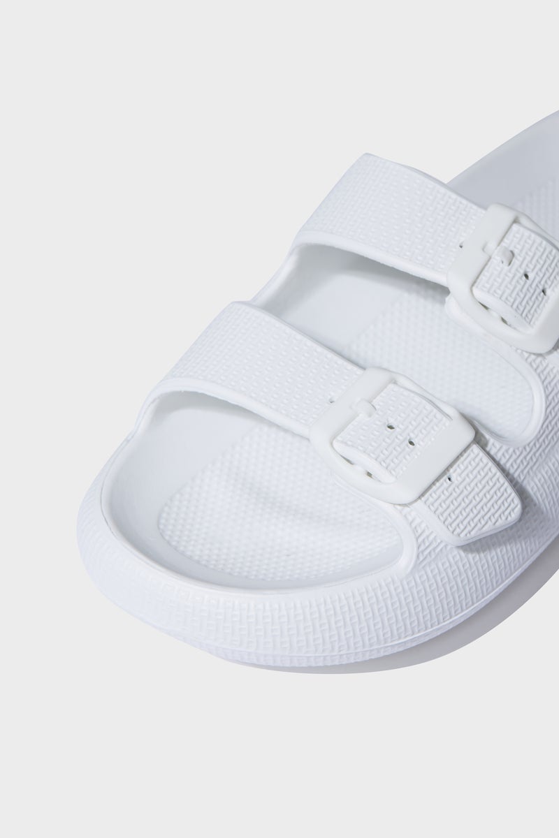 DeFacto White Woman Woman High Sole Double Banded Eva Slippers Casual - Image 5